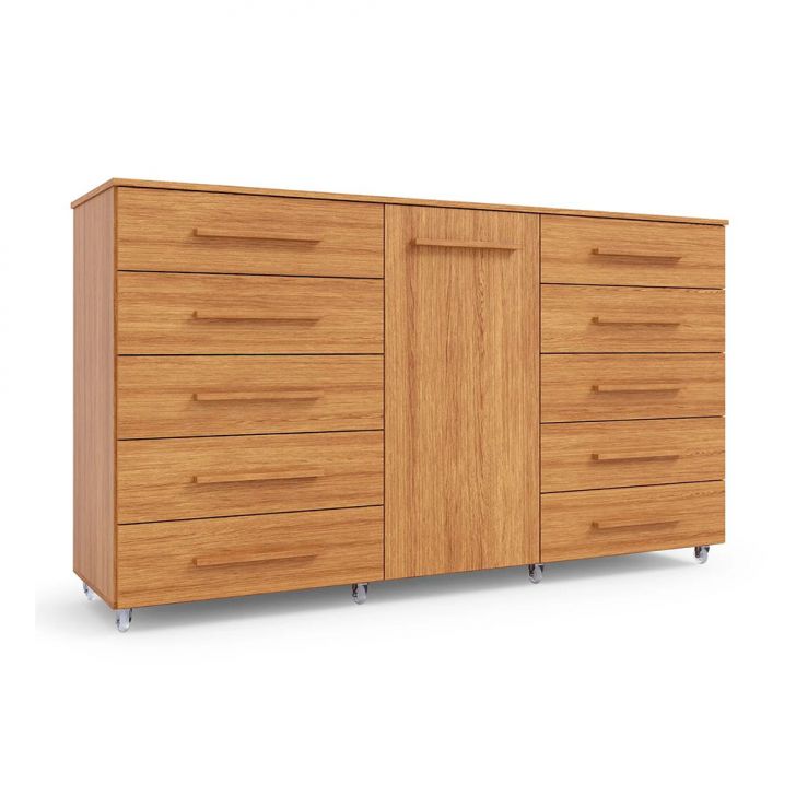 Cômoda Imperial 1 Porta 10 Gavetas Freijó