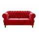 Sofá 2 Lugares Chesterfield Capitonê Duquesa Clássico - Suede Vermelho
