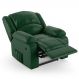 Poltrona do Papai Reclinável Pietra Power Elétrica USB FH9 PU Verde Musgo - Mpozenato