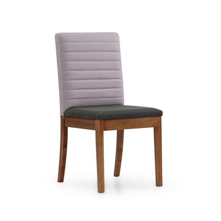 Cadeira Torres Poliéster Chumbo Esverdeado e Bege