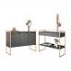 Conjunto Buffet E Aparador Industrial - Preto Cobre