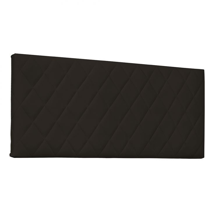 Painel para Cama Box Queen Esmeralda Poliuretano Marrom