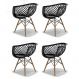 Conjunto com 4 Cadeiras Web DSW Preto