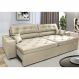 Sofá Retrátil e Reclinável 2,12m com Molas Cama inBox Estilo Suede Velusoft Bege