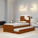 Cama Bibox Solteiro Com Aplique Colônia Cinamomo E Off White