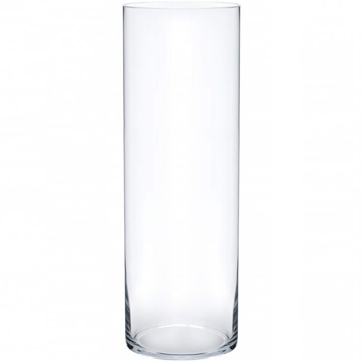 Vaso Vidro Cilindro Grande Comprido 50x20 cm Transparente