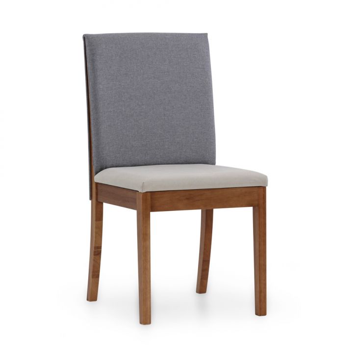 Cadeira Joanne Poliéster Bege e Cinza