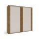 Image of Guarda-Roupa Casal Sevilha Flex com Pés 2 Portas 4 Gavetas Off White e Freijó 217cm MO895CL11OEUMOB