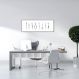 Quadro Coisas de Dentista Drawn Art 5 60x21 Filete Marrom