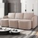 Sofá Cama Modulado Retrátil e Reclinável Decorativo Varsóvia 306cm Veludo Rosê G33 - Gran Belo