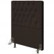 Cabeceira Cama Box Solteiro 90cm Diamante Suede J02 Marrom - Mpozenato