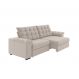 Image of Sofá 4 Lugares Retrátil e Reclinável Palermo Veludo Capuccino 250 cm MO895UP11JHCMOB