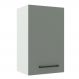 Armário de Cozinha Aéreo 40 cm 1 Porta Branco/Cinza Agata Madesa