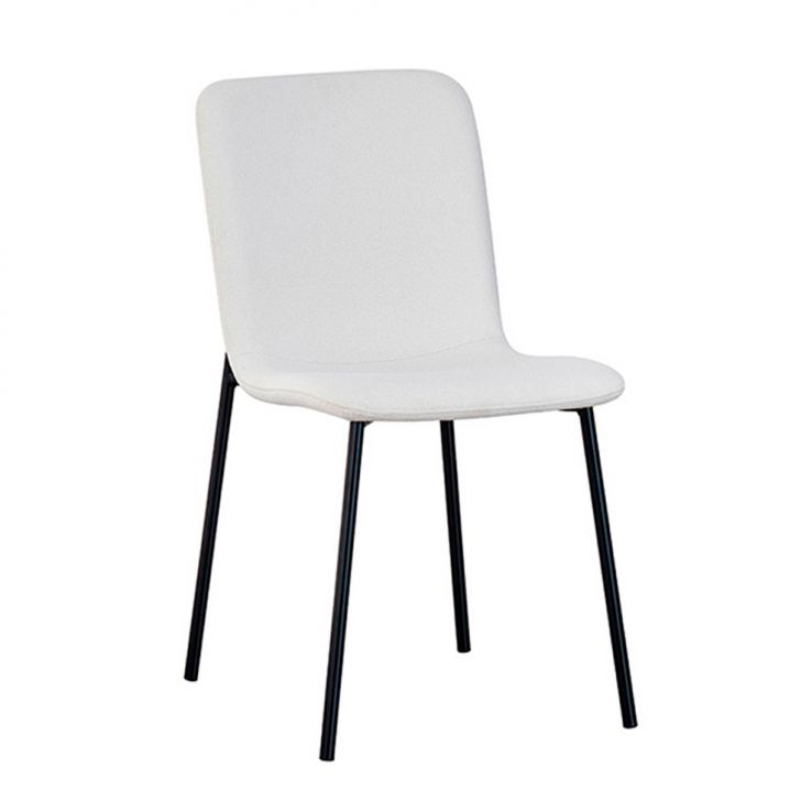 Cadeira Celeste Poliéster Off White e Preta