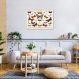 Quadro Vintage Borboletas II 86x60 Filete Marfim