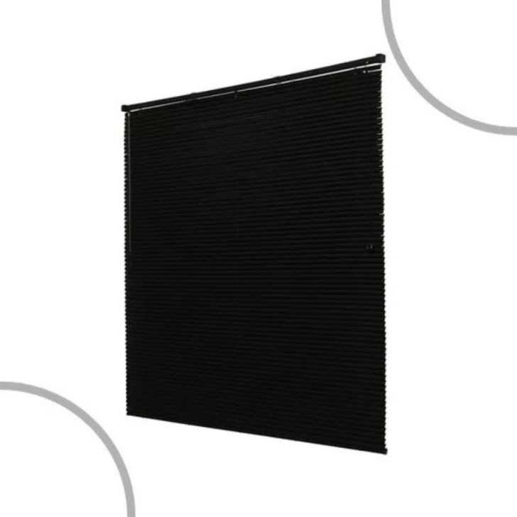 Persiana Horizontal De Pvc- 1,40x1,30m Off Evolux - Preto