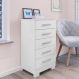 Cômoda com 5 Gavetas Areal Branco