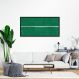 Quadro Verde Linha Minimalista 100x50 Caixa Preto