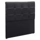 Cabeceira Painel De Solteiro 90cm Para Cama Box Clean Napa Preto - DS Móveis
