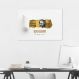 Quadro 1 Milhão de Reais Gold 60x43 Filete Branco