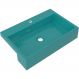 Cuba de Semi Encaixe Retangular C01 Para Banheiro XRT55 Azul Turquesa - Lyam Decor