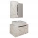Conjunto 3 Peças Para Banheiro BN3630X46X48 Marmore Branco Tecno Mobili