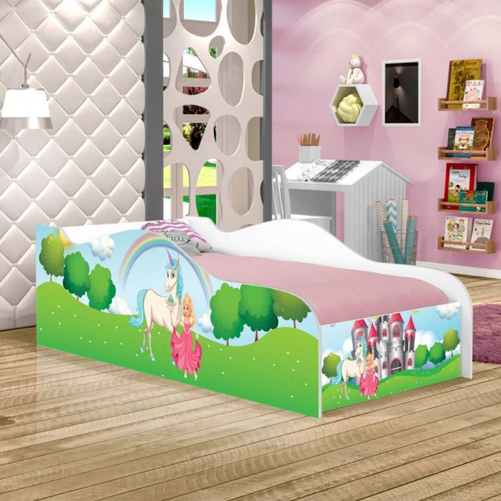 Mini Cama Fun Princesa Encantada Infantil Com Colchão