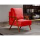 Poltrona Kiara Cor:Suede Vermelho 100
