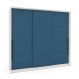 Guarda-Roupa Casal Lisboa 3 Portas 4 Gavetas Branco e Azul