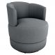 Poltrona Base Giratoria Marselha Boucle F497 Cinza Milani Store