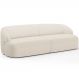 Sofá 3 Lugares Curvo Orgânico Para Sala Living 250cm Barolo L06 Linho Mescla - Lyam Decor