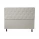 Cabeceira Casal Queen Juliana 160cm Para Cama Box Suede Bege - DS Estofados