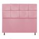 Cabeceira Estofada Damares 160 cm Queen Size Com Botonê Suede Rosa Bebê - Amarena Móveis