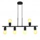 Pendente New UP na Cor Preta para 6 Lâmpadas E-27 Bivolt