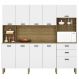 Kit de Cozinha com 9 Portas e 2 Gavetas Budapeste Supremo