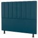 Cabeceira Cama Box Casal King Size Cora 195cm Suede Turquesa - Desk Design