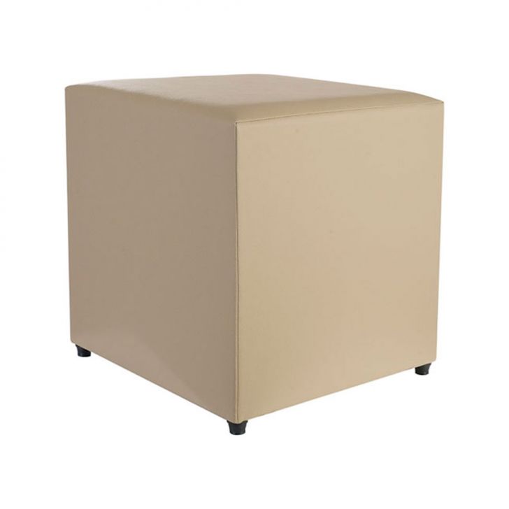 Puff Studio Quadrado Bege