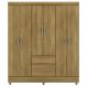 Guarda Roupa Casal 6P 2G 153 cm 10091 Nature VLR