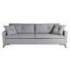 Image of Sofá 3 Lugares Viena Linho Cinza 230 cm SO964UP01HTEMOB