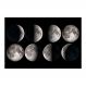 Painel Adesivo de Parede - Fases da Lua - 1764pnm