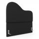 Cabeceira Orgânica Cama Box King Size Sea 195cm com Frame Bouclé Preto - Desk Design