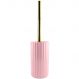 Suporte Com Escova Sanitária Groove Vaso Privada Banheiro Ou Rosa Quartz Fechado