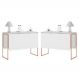 Jogo de Buffets Modernos Verona Branco Cobre