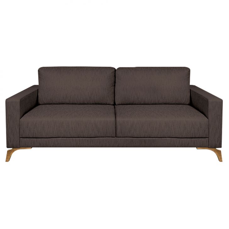 Image of Sofá 3 Lugares Henry Veludo Marrom 190 Cm PLA-SO964UP90HTPMOB
