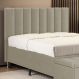 Cabeceira Nashira 195 para Cama King N-030 Veludo Bege Aradecor