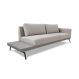 Image of Sofá 3 Lugares Matteo com Mesa de Apoio Esquerda Linho Bege 240 cm MO895UP90PTXMOB