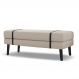 Banco | Banqueta Estofado Viena 1,40m Suede Bege - Inova Decorações