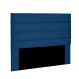 Cabeceira La Italiana Para Cama Box King 195 cm Suede Azul Marinho - D'Rossi