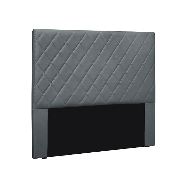Cabeceira King Esmeralda Veludo Cinza