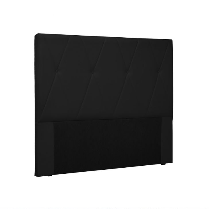 Cabeceira Aquilla Para Cama Box Casal 140 cm Corino Preto - D'Rossi